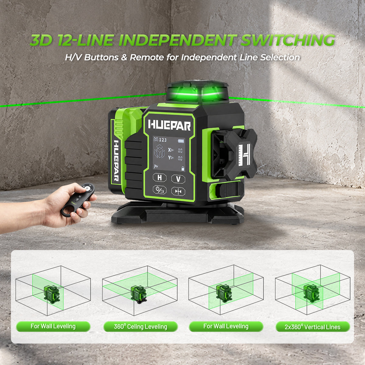 Niveau Laser Huepar W03CG