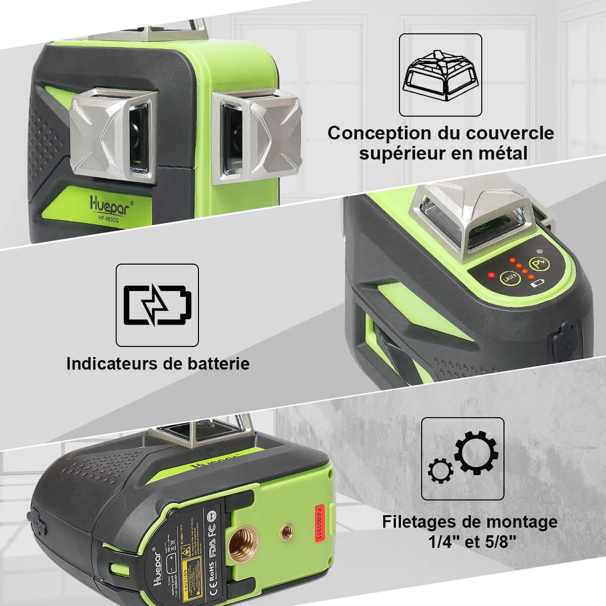 Niveau laser Huepar 603CG