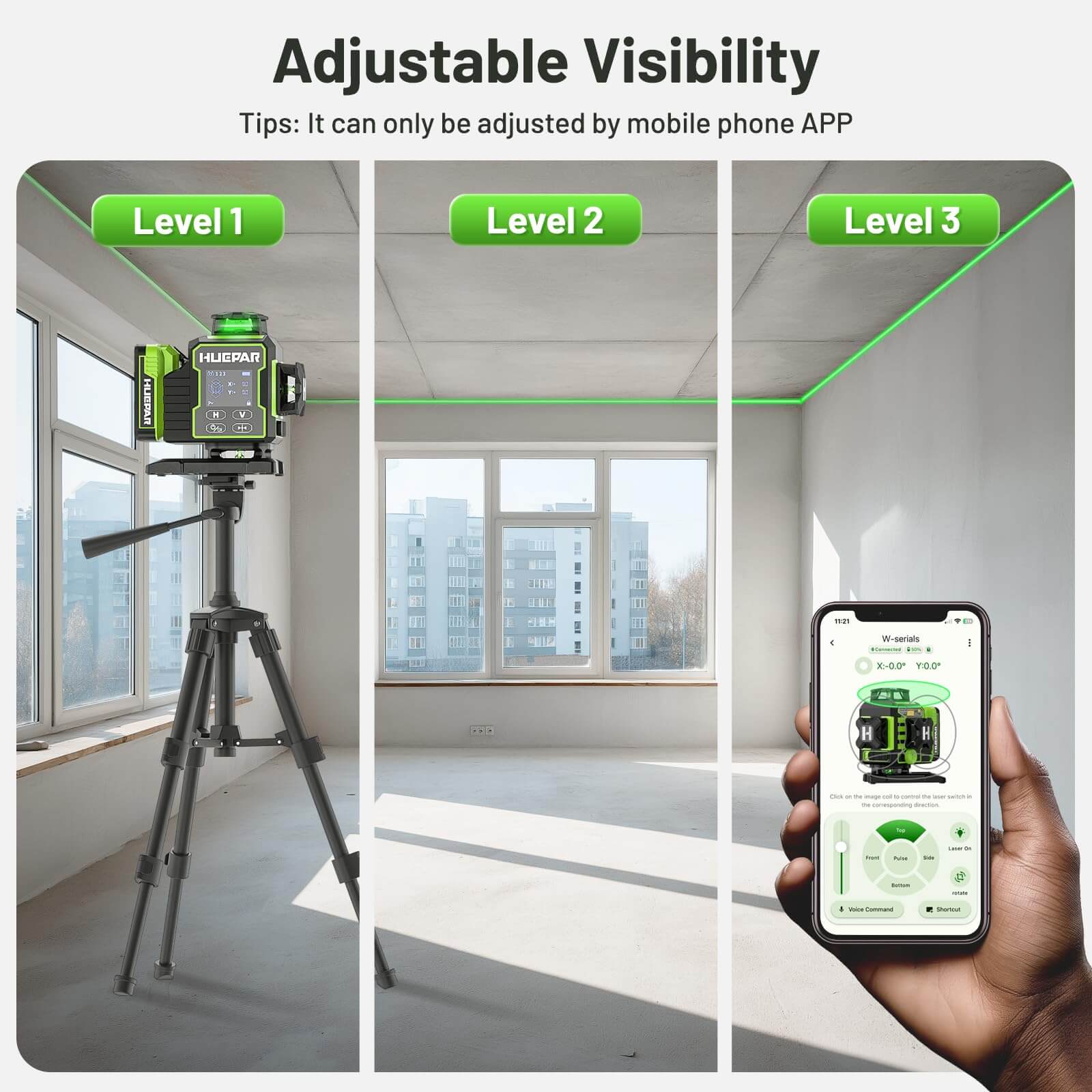 Niveau Laser Huepar W04CG