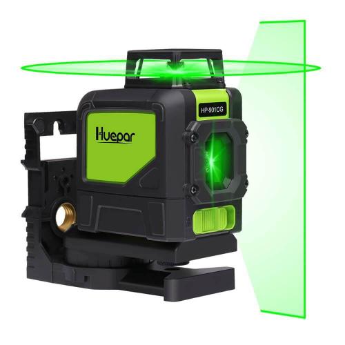 Huepar S04CG, Laser à lignes croisées 4D à 16 lignes, 360 degrés, 10m, Télémètre