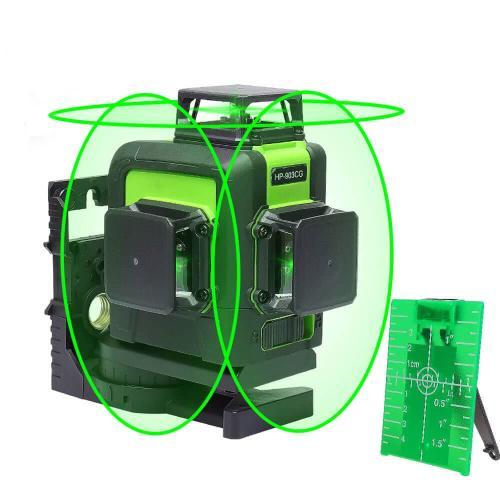 Niveau laser 3 lignes automatique - 30 m - laser vert