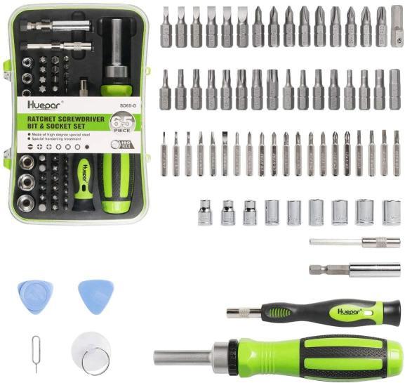 Huepar SD65 - Kit de Tournevis de Précision 65 en 1 HUEPAR FR - Niveau laser