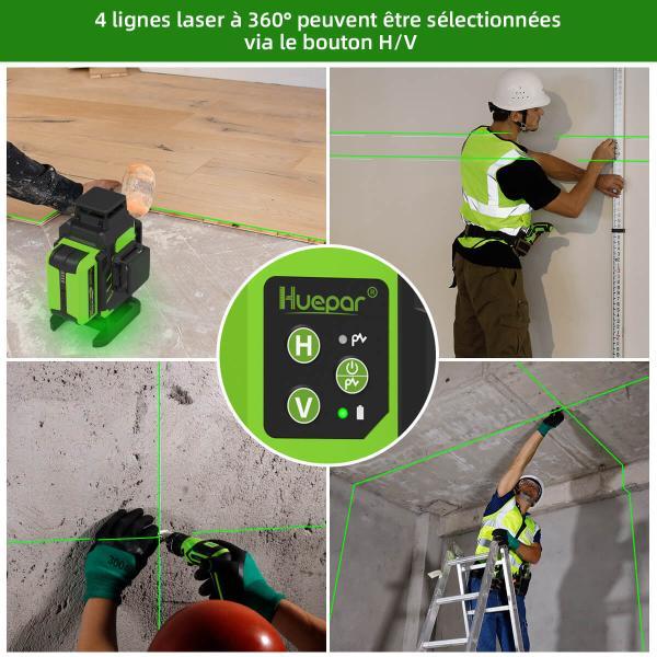 Huepar LS04CG HUEPAR FR - Niveau laser