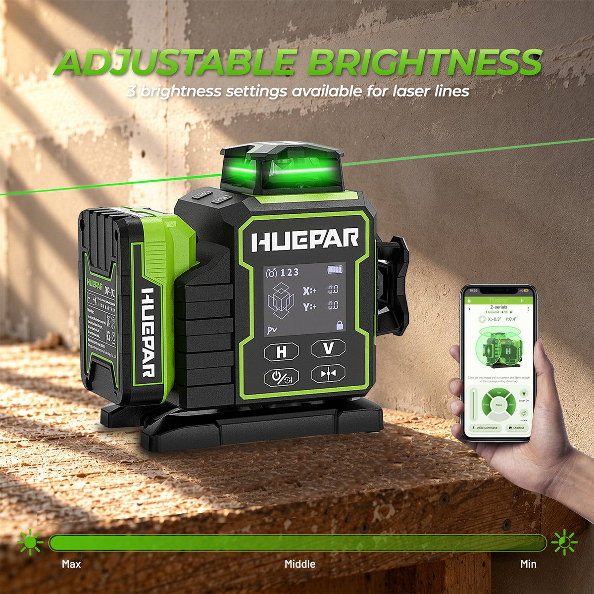 Niveau Laser Huepar W03CG