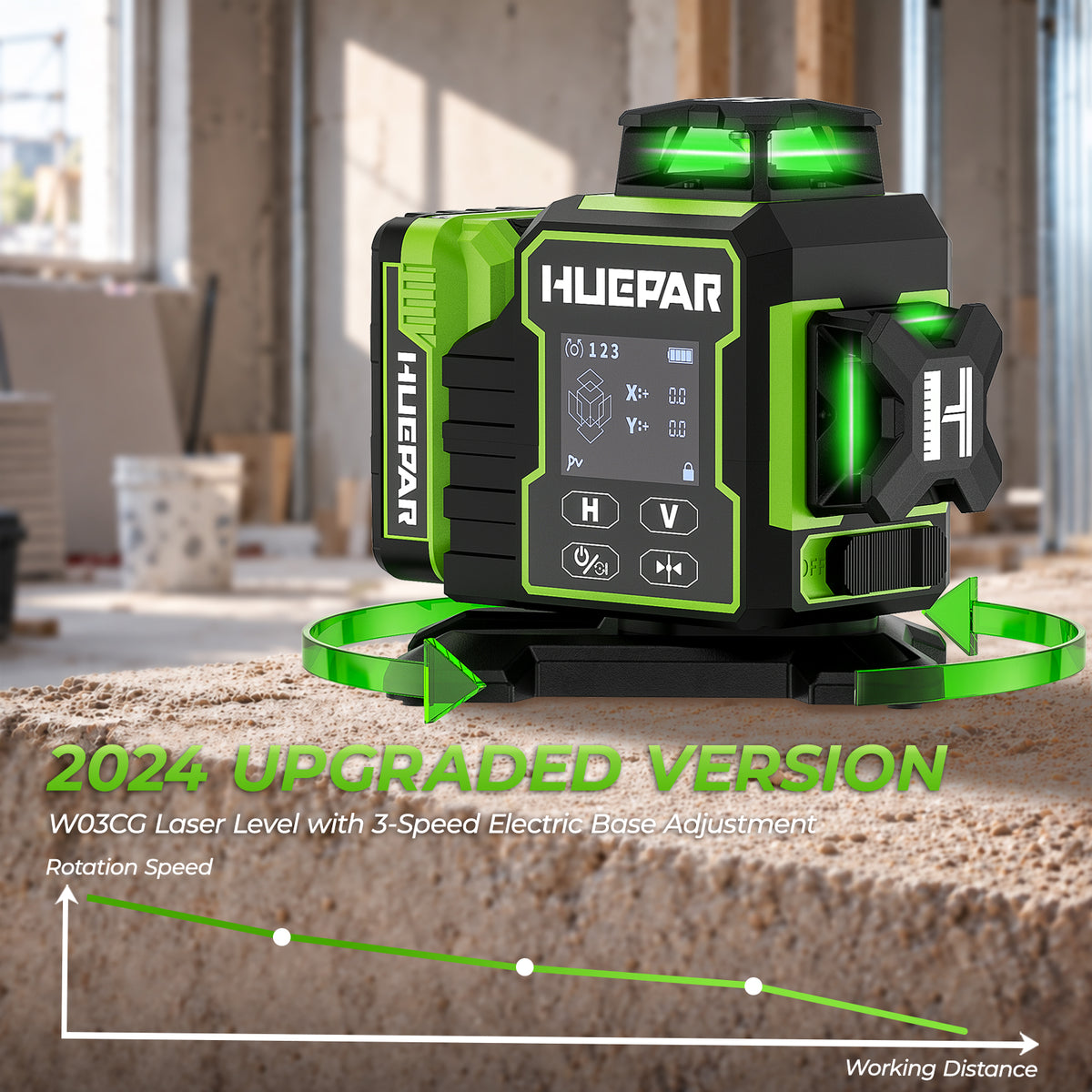 Niveau Laser Huepar W03CG
