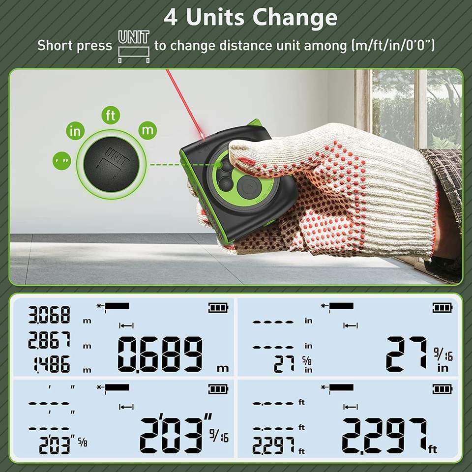 HUEPAR DT30 - Digital Laser Measuring Tape Measure HUEPAR EU - Laser Level