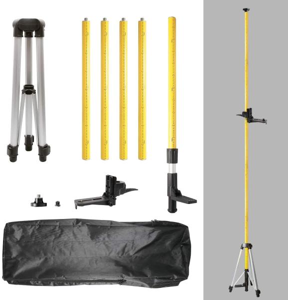 Perche Télescopique Pour Niveau Laser TOPWAY – 115 à 300 Cm, Réglable, Support Robuste