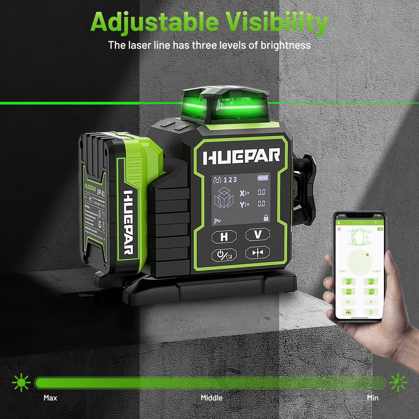 Huepar W03CG Laser Level