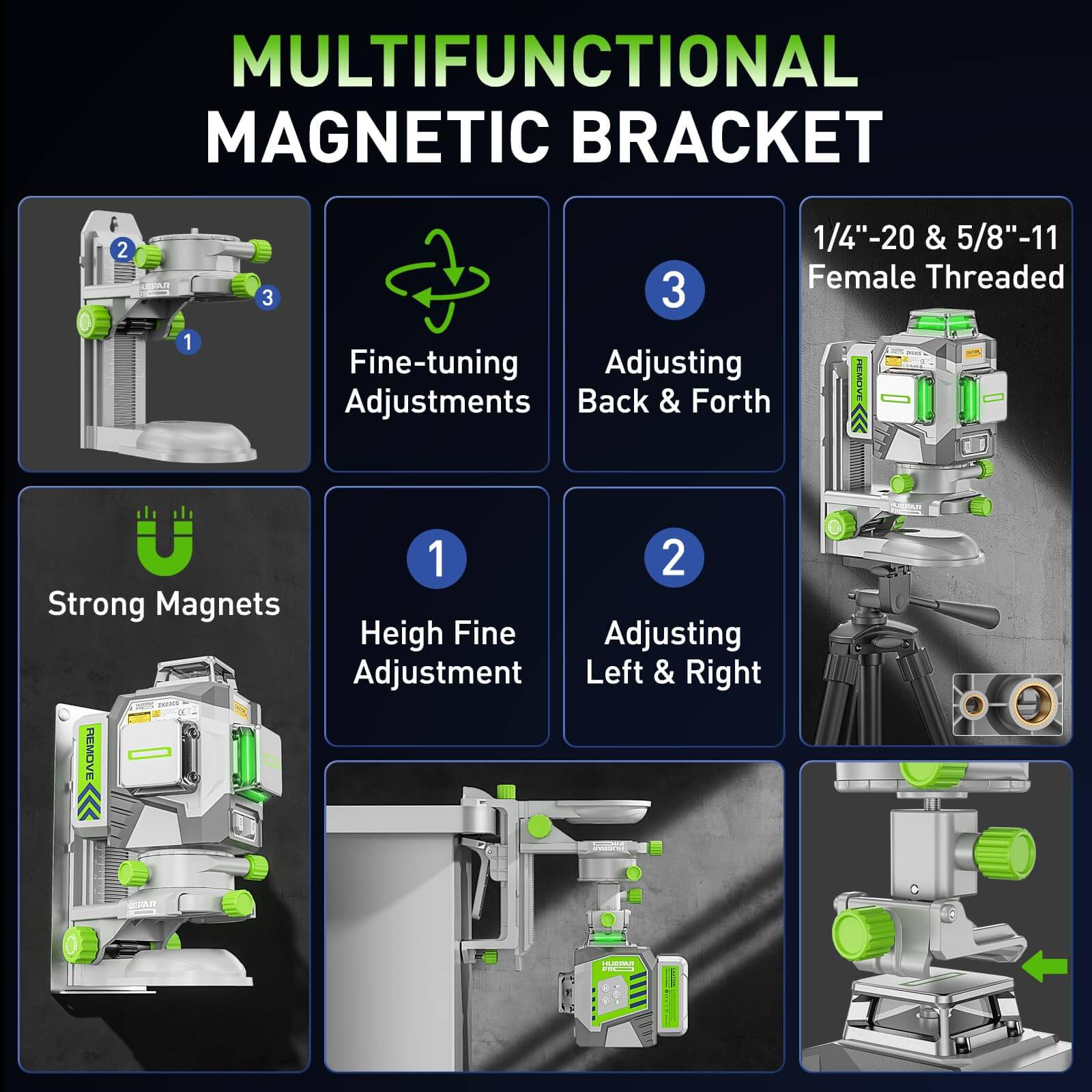 Niveau Laser Professionnel S03CG: Précision pour Vos Projets - HUEPAR Niveau Laser Professionnel S03CG: Précision pour Vos Projets - HUEPAR