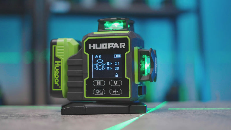 Test et Avis Huepar GF360G : un laser vert 3 x 360° solide